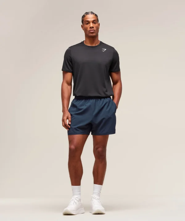 men’s navy training shorts