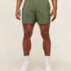 men’s olive green training shorts