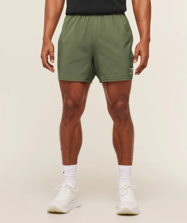 men’s olive green training shorts