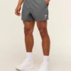 men’s grey slim fit training shorts